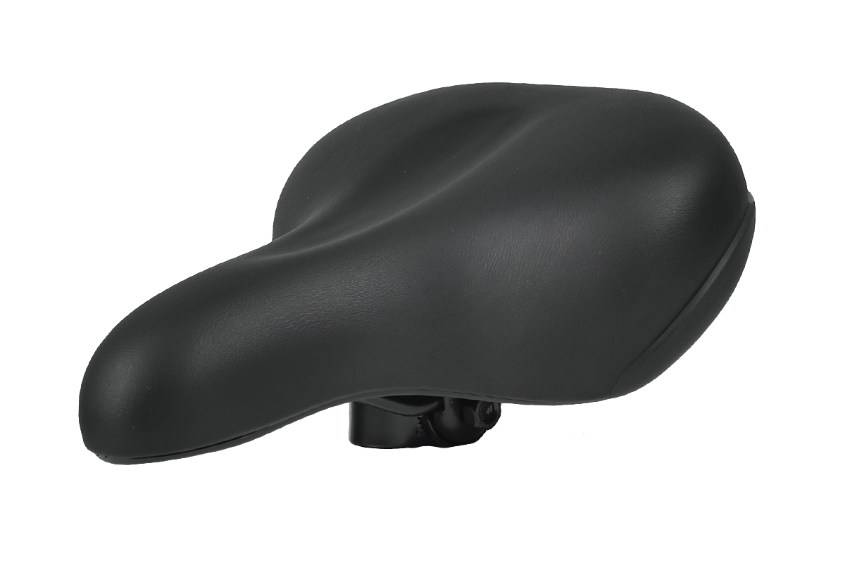 Седло DS-2417 MTB 260*170mm, 620гр,комфорт,эластомер,черное