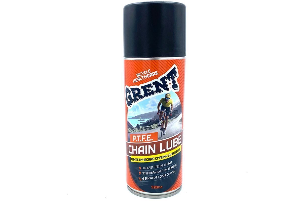 Смазка для цепи GRENT PTFE SYNTHETIC CHAIN LUBE, синтетическая с тефлоном, 520мл